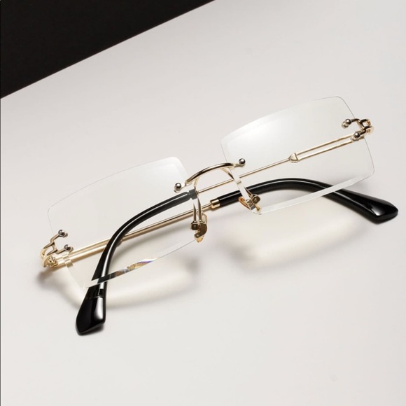 Square Rimless Sunglasses - Picture 1 of 4
